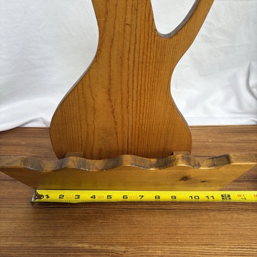 Vintage Wooden Pitcher Wall Hanging Holder Farmhouse Country Kitchen Decor